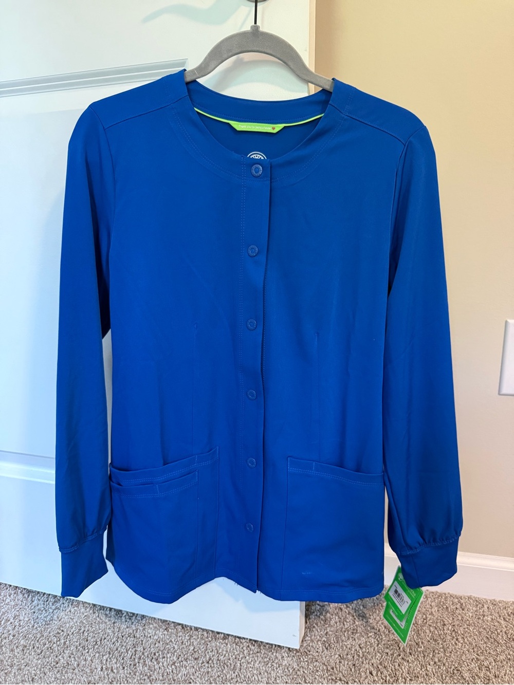 Healing Hands scrub jacket / Royal Blue / XS